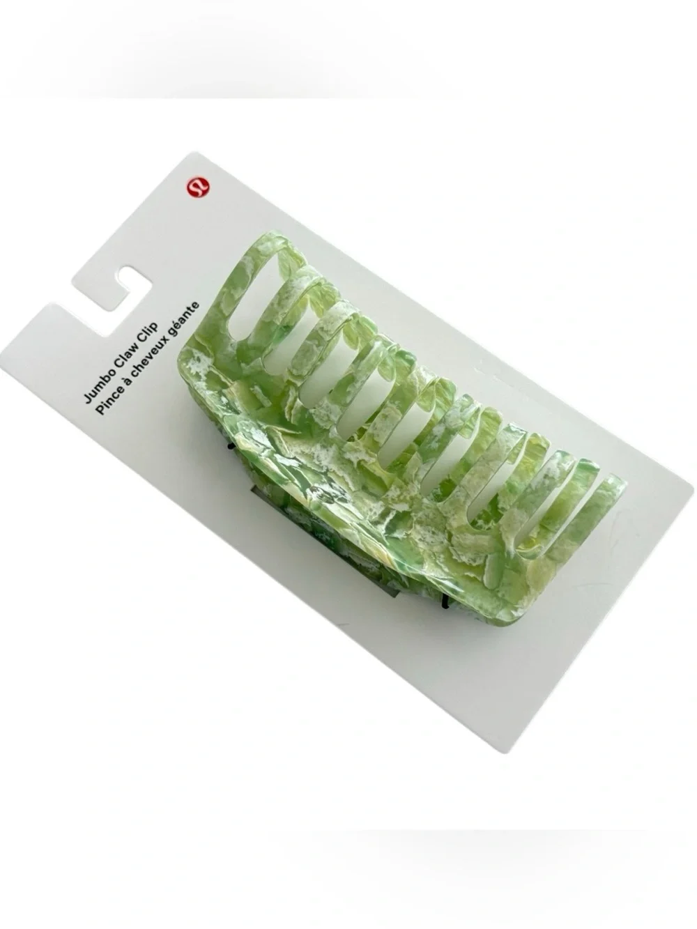 Lululemon Jumbo Claw Clip Willow Leaf/Matcha Magic - Picture 9 of 16